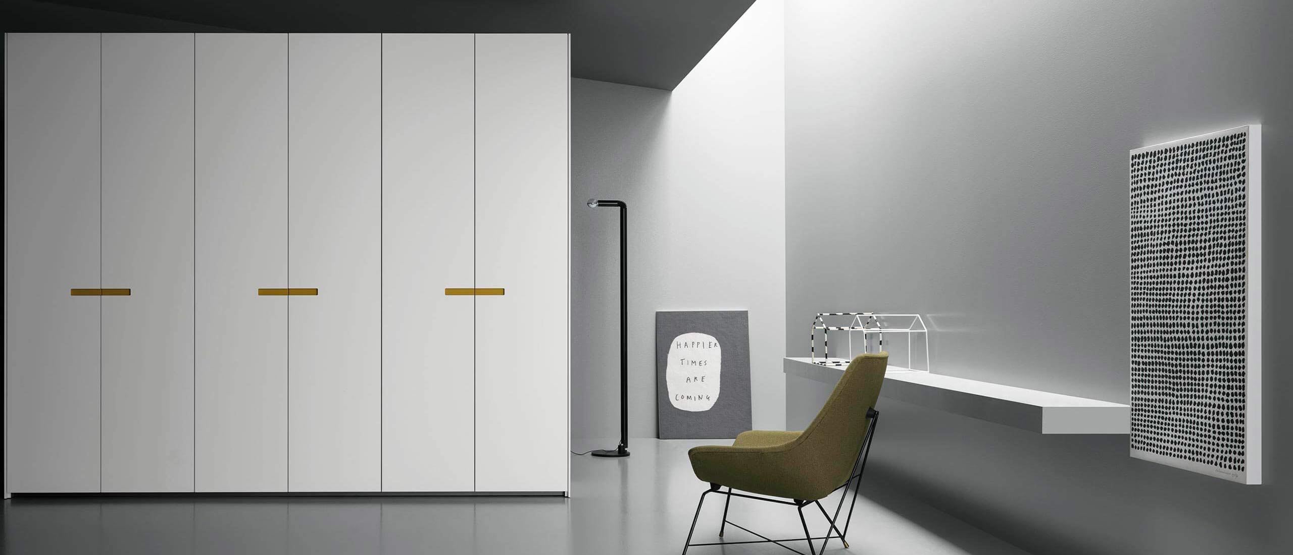 MD House Schrank Lack weiss