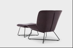 Rolf Benz Sessel mit Hocker 383